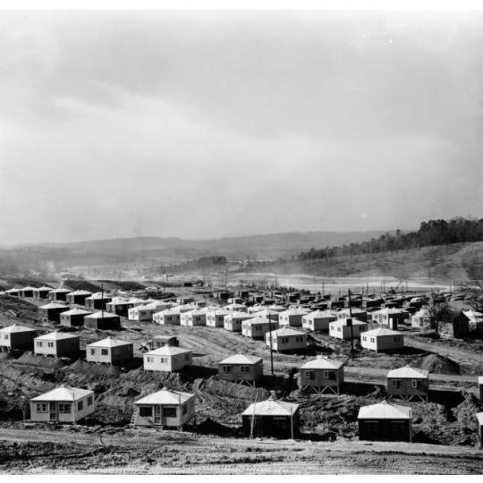 Housing units in the secret city of Oak Ridge, Tennessee