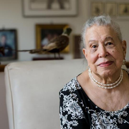 Mary Lee Brady-Atkins, a descendant of Thomas Jefferson and Sally Hemings who has grown upset about the way a Smithsonian-led study to trace their genetic lineage has unfolded. 
