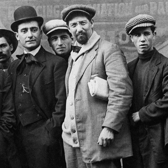 Italian American men from the early 20th century