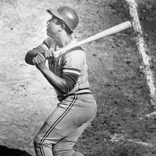 Baseball player at bat