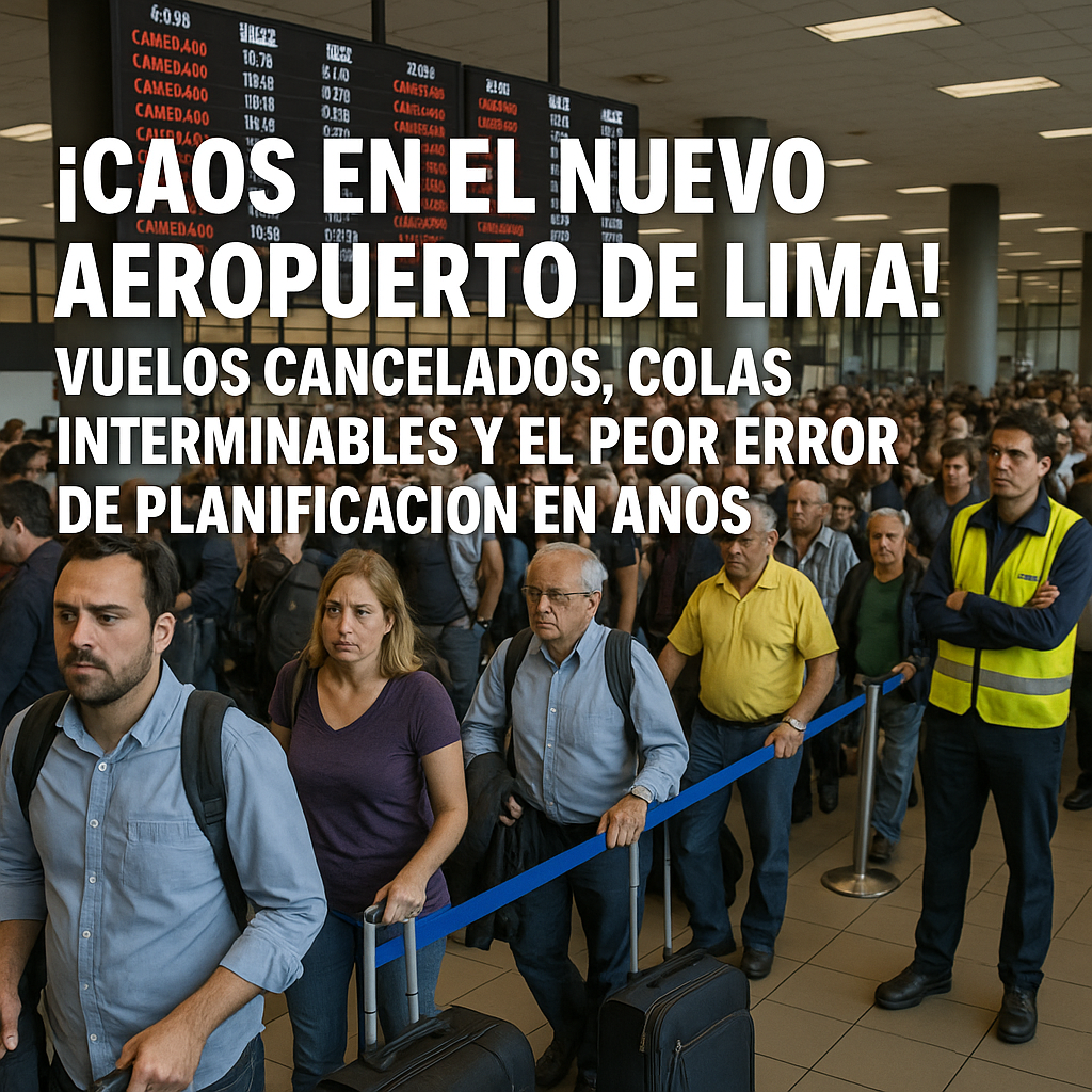 Caos en el nuevo aeropuerto de Lima: Vuelos cancelados, colas interminables y el peor error de planificación en años 8