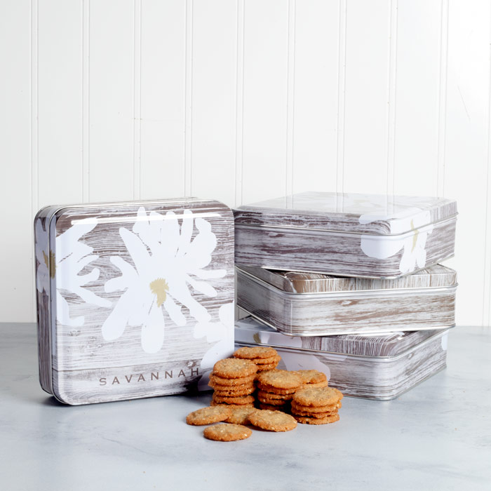 Gardenia Tin Benne Wafer Cookies Byrd Cookie Company Savannah GA