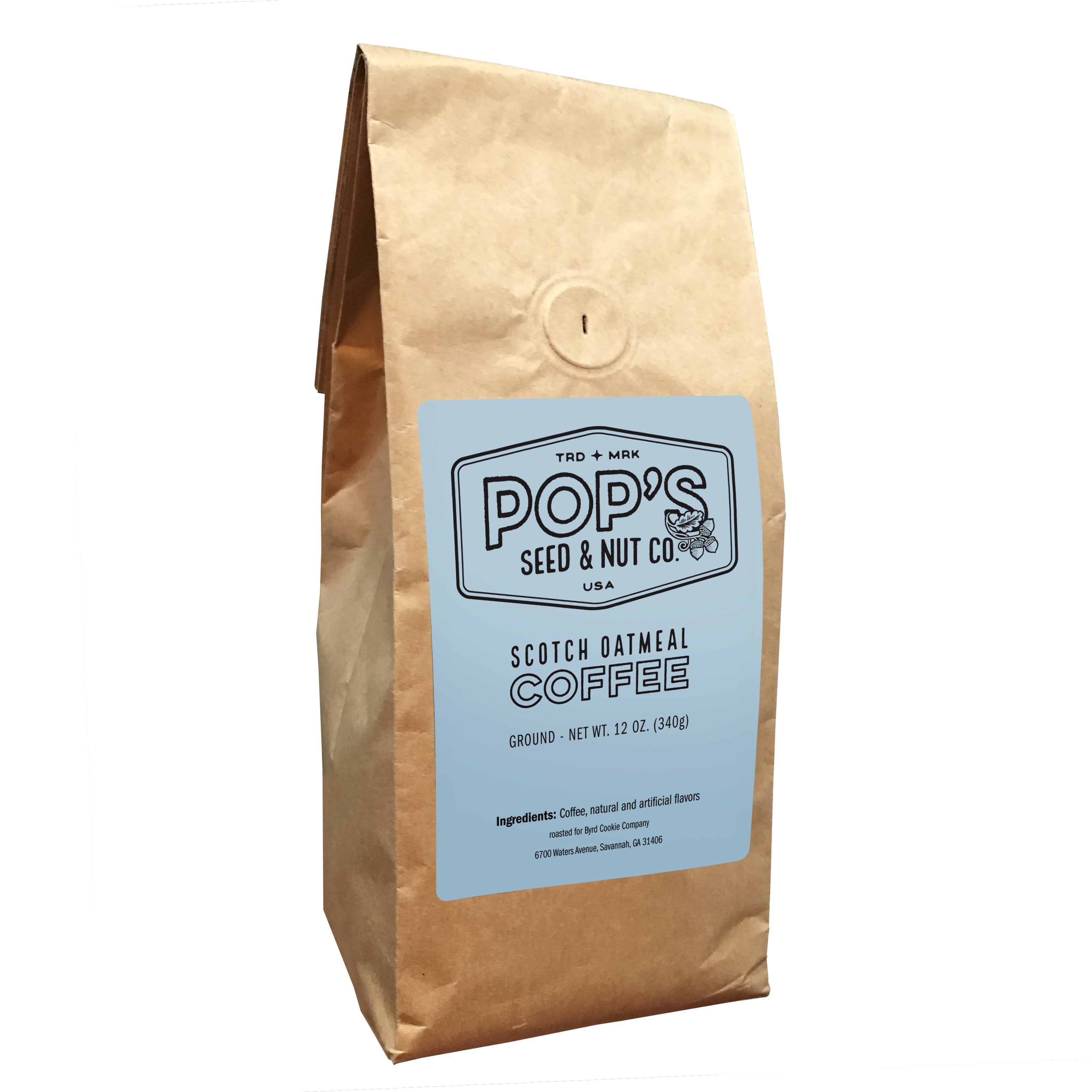 Scotch Oatmeal Flavored Coffee Byrd Seed & Nut Co. Savannah GA