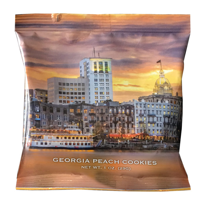 Peach Cookies Savannah Riverfront 1 oz Snack Pack Byrd Cookie