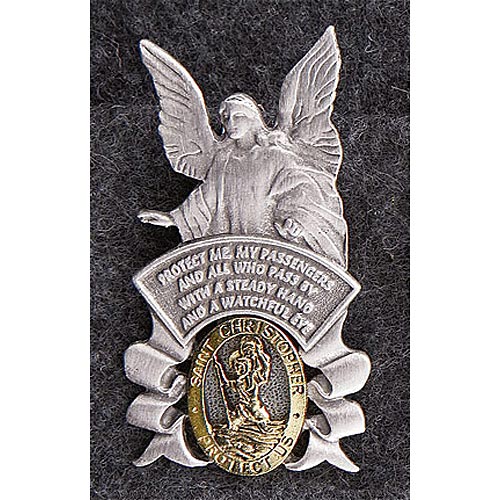 Guardian Angel/Saint Christopher Auto Visor Clip Devotions
