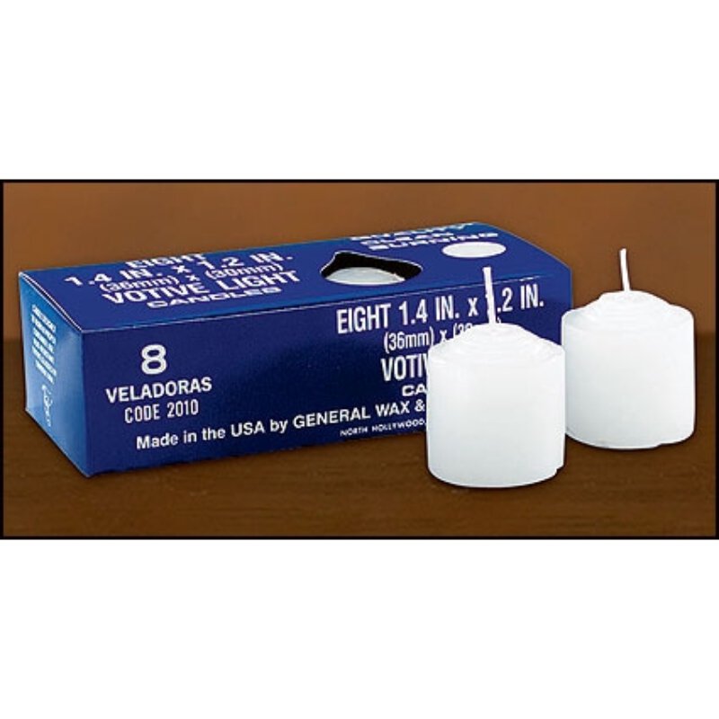 10Hour Votive Candles 8/bx, Candles/Incense Catholic Gifts & More