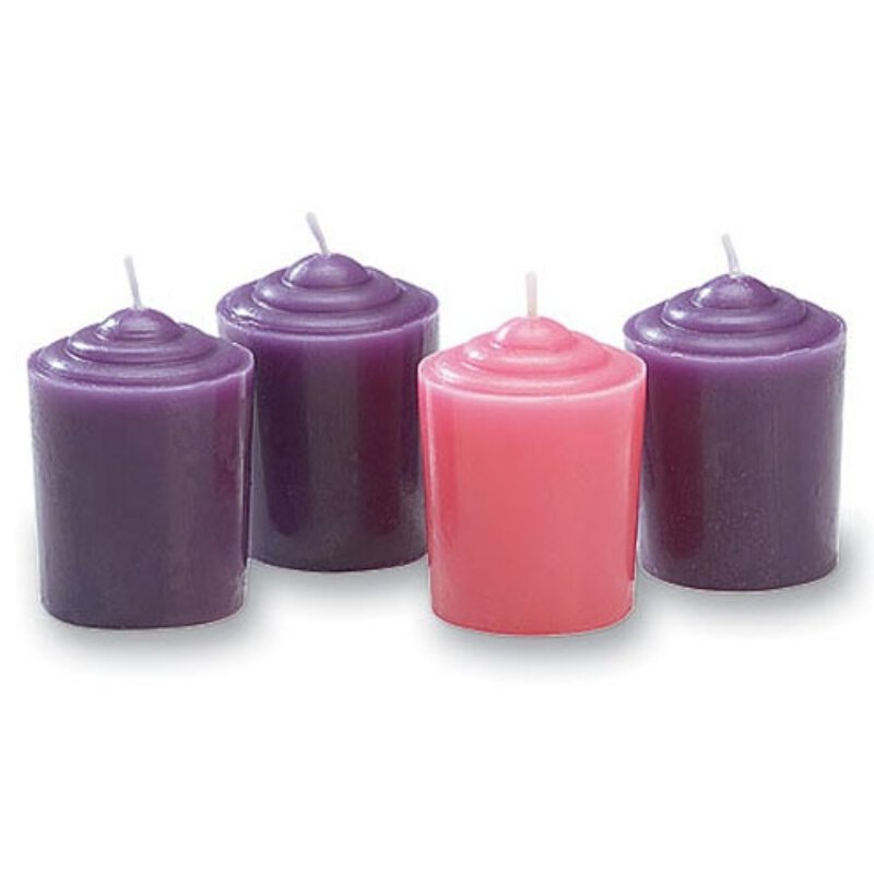 Advent Votive Candle Sets 12 Sets of 4, Advent Wreaths / Candles