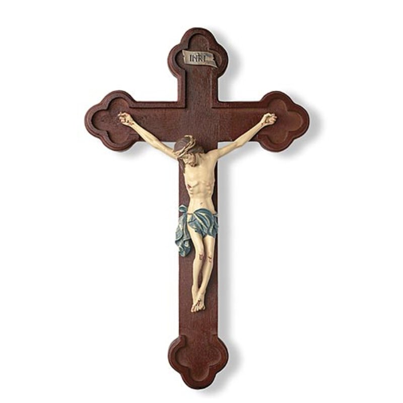Tomaso Budded Wall Crucifix 10 Size, Crucifixes / Crosses Catholic