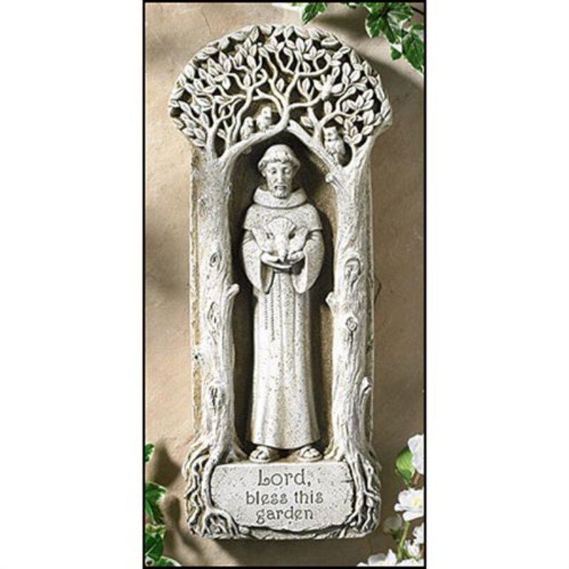 Saint Francis Hang or Stand Garden Plaque, Garden / Outdoor Catholic