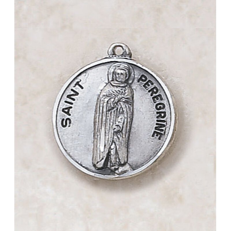 Saint Peregrine Medal - in Sterling Silver, Patron Saints: Catholic ...