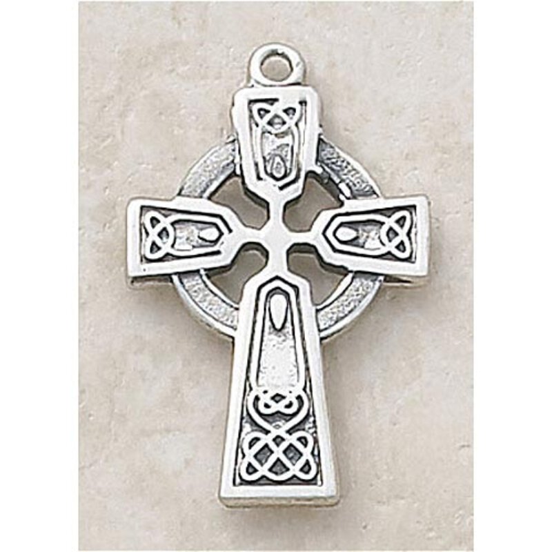 Sterling silver celtic cross pendant Clearance