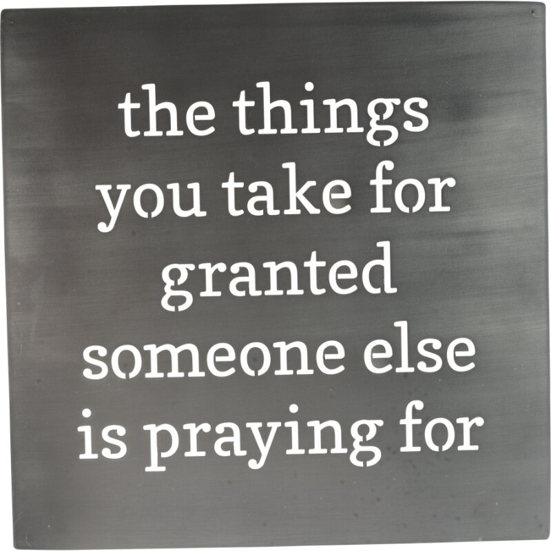 Taking life for granted speech image