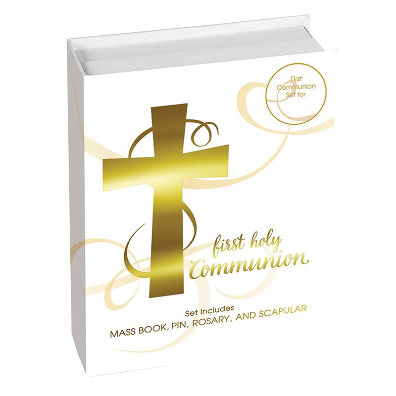 Abundant Grace First Communion Gift Set for Boys, First Communion