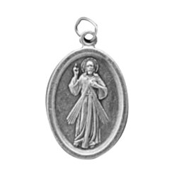 100 Patron Saints Medals Pack - Miraculous Medal Italian Oxidized Silver