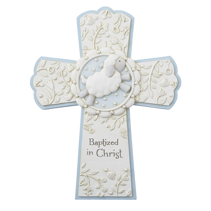 Baptized in Christ Baptism Cross in Blue, Baptism: Catholic Gifts & More