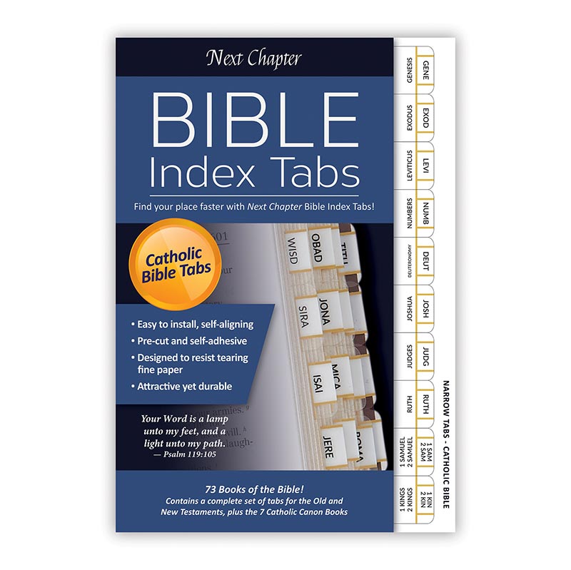 Next Chapter Catholic Bible Tabs Slim, Study Bibles / Aids Catholic