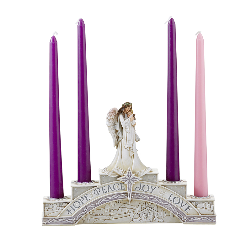 Angel Advent Candleholder, Advent Wreaths / Candles Catholic Gifts & More