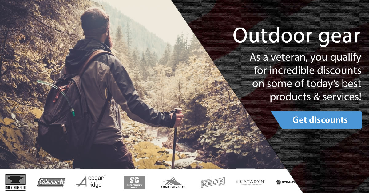 Browse veteran discounts for outdoor gear!