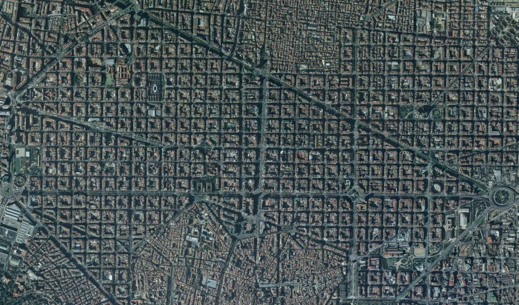 Mapa de Barcelona. Reprodução: Google