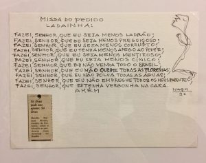 Desenho do Iberê falando do Collor. Qualquer semelhança com a atualidade não é mera coincidência. - foto: Renato Salles