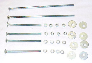 Bed Bolt Kits, Bed Strip, Bed to Frame - 1947-1953 Bed to frame bolt kit