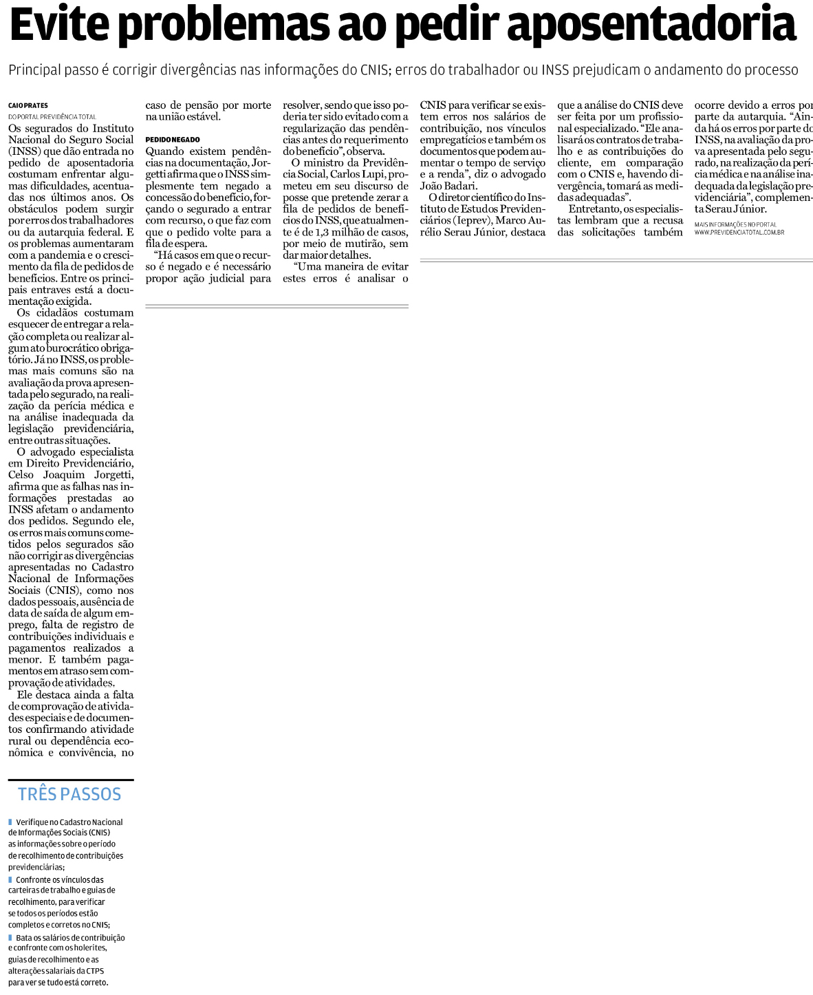 Evite problemas ao pedir aposentadoria