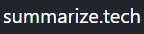 Site Summarize.tech