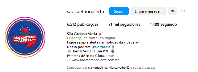 Instagram São Caetano Alerta