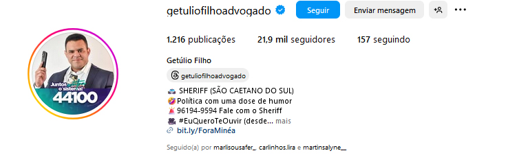 Instagram Getúlio Filho