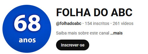 Youtube Folha do ABC
