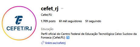 Instagram Cefet/RJ