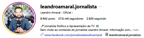 Instagram Leandro Amaral