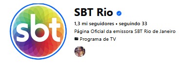 Facebook SBT Rio