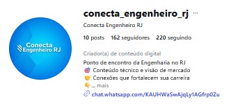 Instagram Conecta Engenheiro RJ