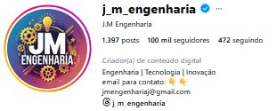 Instagram J.M Engenharia