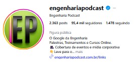 Instagram Engenharia Podcast