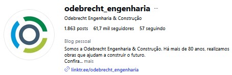 Instagram Odebrecht Engenharia & Construção
