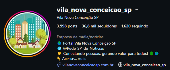 Instagram Vila Nova Conceição SP