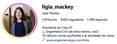 Instagram Lígia Mackey