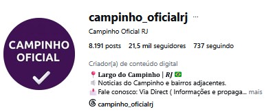 Instagram Campinho Oficial RJ