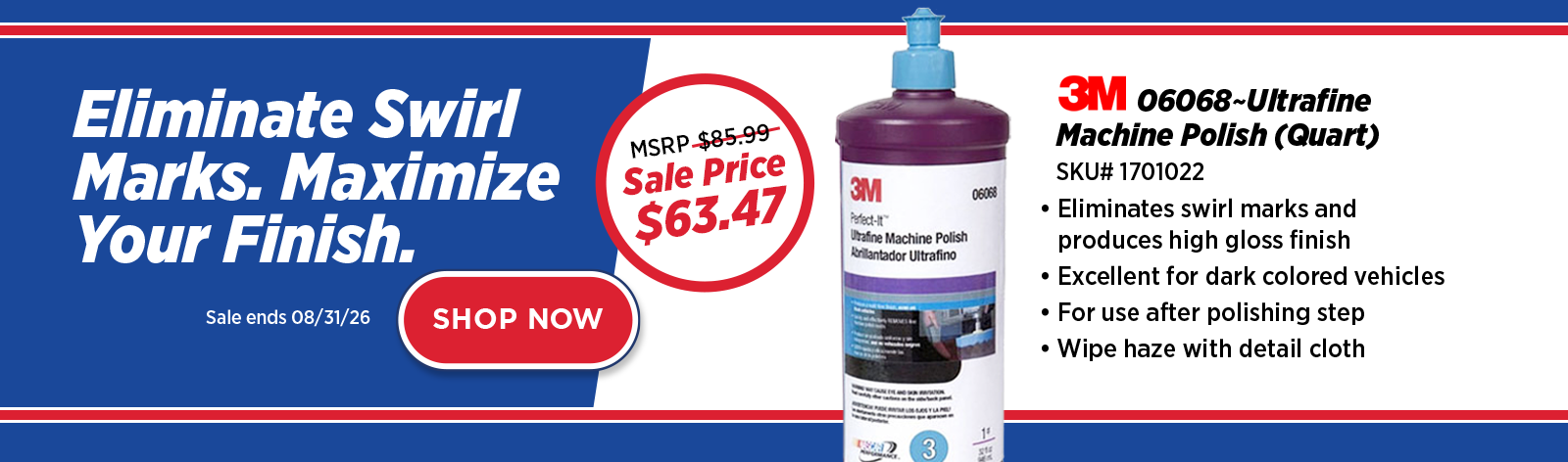 Quart - 3M™ Perfect-It EX Ultrafine Machine Polish