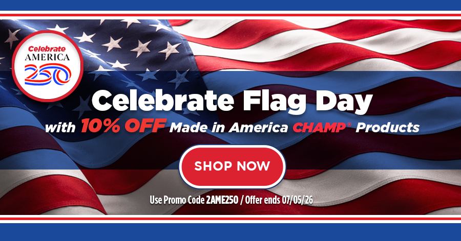 10% OFF CHAMP Celebrate Amercia