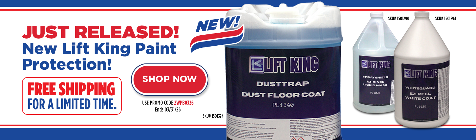 Free Shipping on New Lift King Paint Protection Products