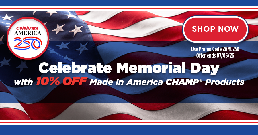 10% OFF CHAMP Celebrate Amercia