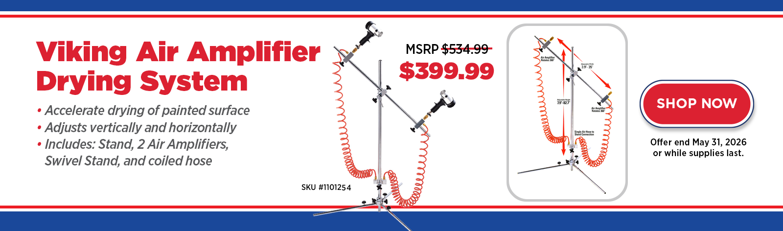 Viking Air Amplifier Drying System...Sale Price: $399.99