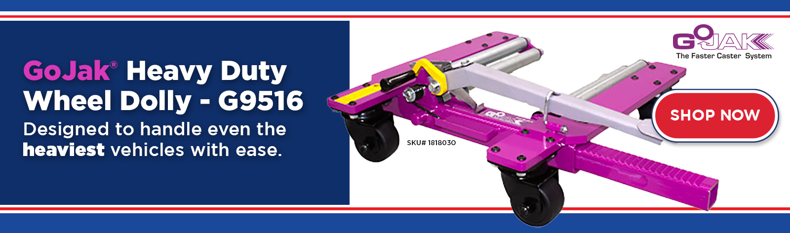 GoJak Heavy Duty Wheel Dolly