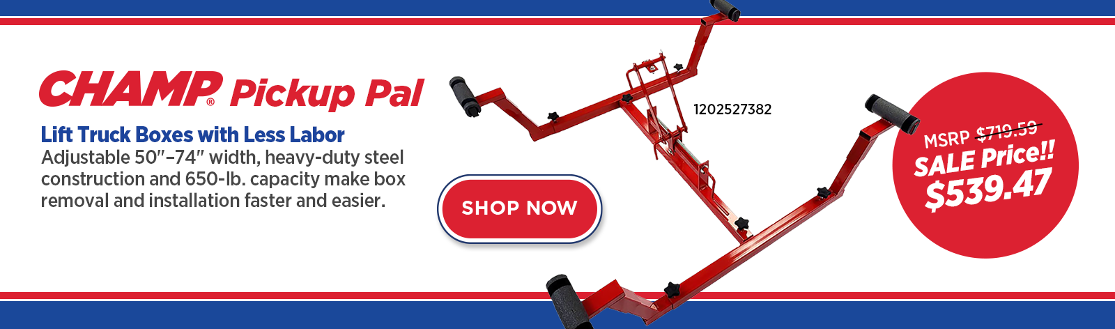 Sale on Champ Pickup Pal!