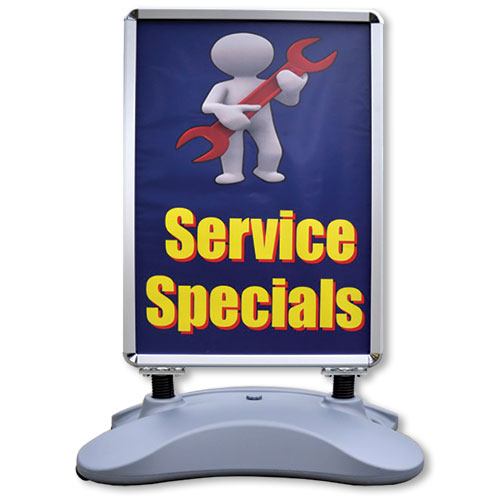 Outdoor Message Board with Hollow Plastic Base Auto Supply