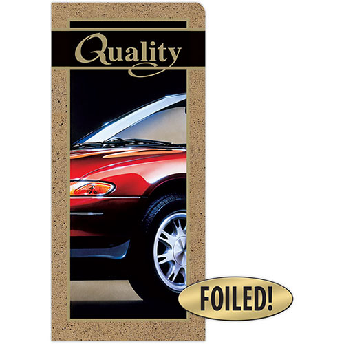 Car Document Folders Quality Gold Foil Auto Shop Supplies