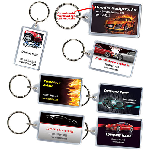 Custom Acrylic Key Tags Automotive Marketing